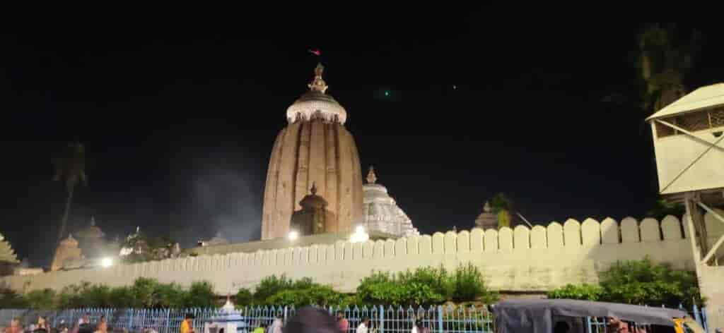 Jagannath Temple Back Side View at Night