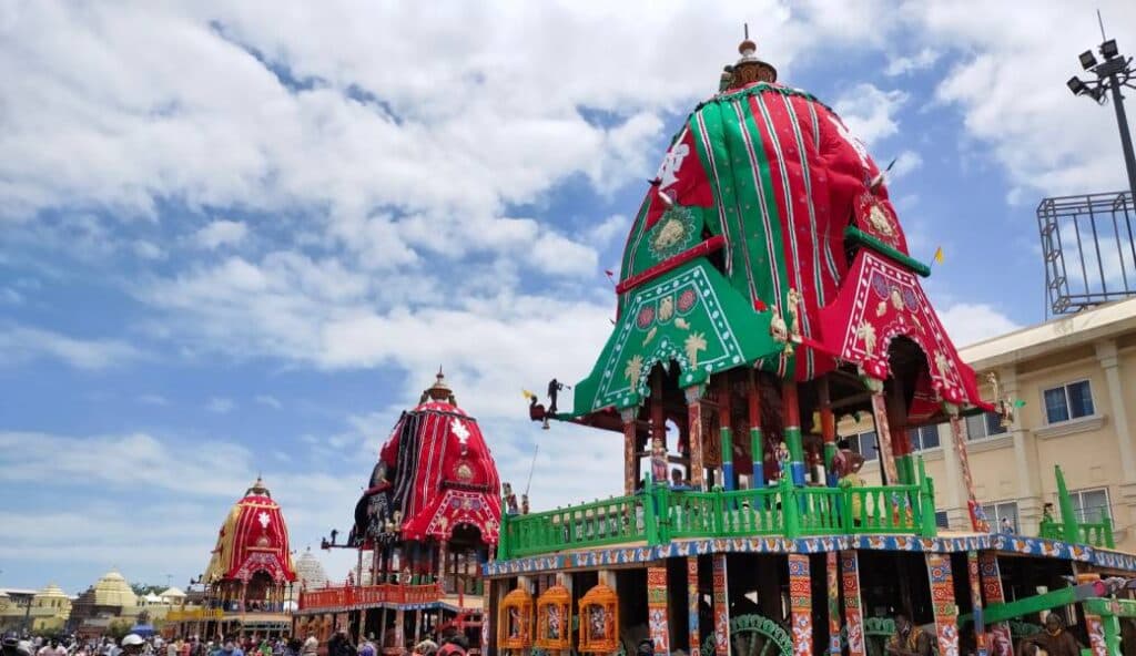 Rath Yatra Chariots at Badadanda
